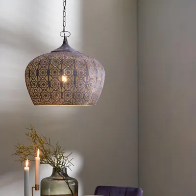 Zdjęcie produktu dla Lampa wisząca - złoty - Emine - metal - Ø 51cm - E27 - 3084556 - Light & Living