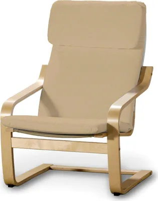 Produktbild von Dekoria Bezug für Poäng Sessel I, caffe latte, Sessel Poäng