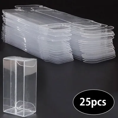 Produktbild von Modellauto-Vitrine, 25 Stück PVC-Ausstellungsbox 30x40x82mm, für 1:64 Sammelfahrzeuge