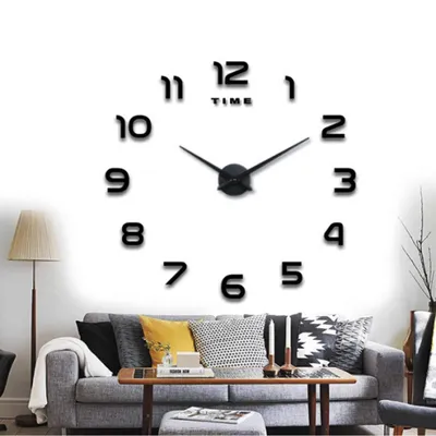 Produktbild von Moderne Wanduhr Spiegel Aufkleber DIY, 3D Acryl Wanduhren Wandtattoos Dekoration, Stumm Einfach zu Montieren Quarzuhr für Zuhause, Büro, Hotel