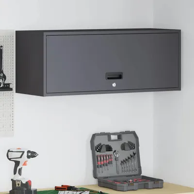 Produktbild von "Schlussverkauf" Wandschrank 1 PC - Mit Stauraum - für die Garage mit Gasdrucklift-Tür Schwarz  C7156