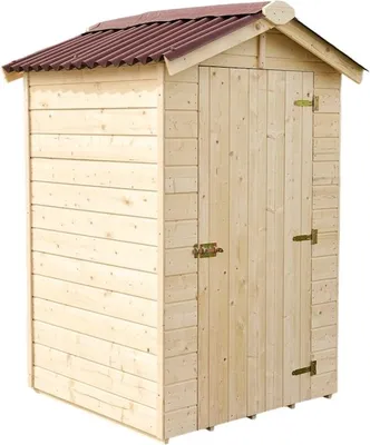 Image de Abri en panneau avec plancher 2.03 m2 bois massif - Habrita - ED 1212.01 -