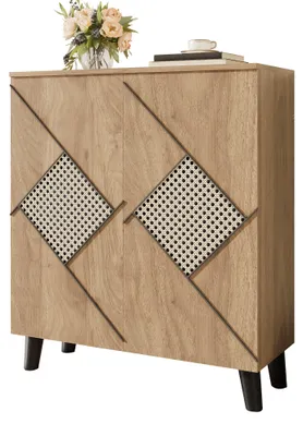 Image de Armoire à chaussures - Rangement à chaussures - Étagère à chaussures - Meuble à chaussures - Armoire à chaussures en bois - Design moderne