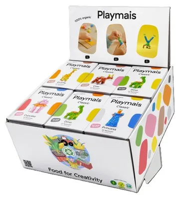 Imagen del producto de Playmais PlayMais®: Exposición clásica, 12 unidades de PlayMais® clásico, surtido variado