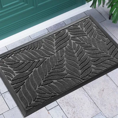 Productafbeelding van Deurmat, 120 x 80 cm, grijs, antislip, geschikt voor binnen- en buitengebruik