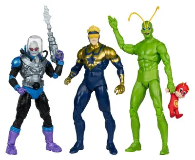 Action-Figuren-Sortiment, 6 Stück, 18 cm, Kunststoff, mehrfarbig