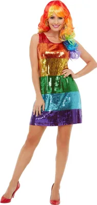 Produktbild von Smiffys - Kostüm-Kleid - Damen SM1419 (L) (Bunt)