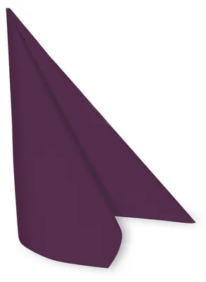 Produktbild von 50x Servietten Airlaid 40x40cm 1/4 -Falz stoffähnlich hochwertig dunkelviolett