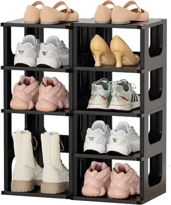 Produktbild von Famanu Schuhregal aus Kunststoff - 10 Ebenen - für Flur und Schlafzimmer