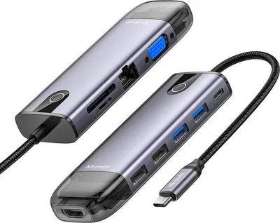 Obrázok produktu pre Mcdodo HU-7740 6w1 USB-C Hub (USB-C, HDMI, USB3.0*2, SD, TF)
