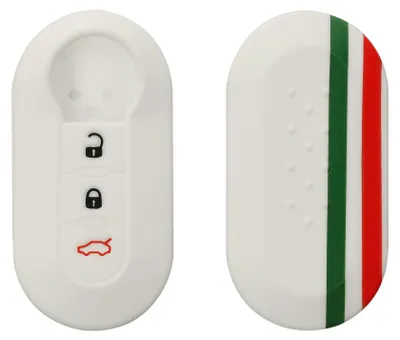 Produktbild von kwmobile Schlüsselhülle für Fiat Lancia 3-Tasten Klapp Autoschlüssel Hülle - Autoschlüssel Schlüssel Hülle aus Silikon - Schlüsselschutz Gehäuse in