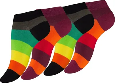 Produktbild von Vincent Creation® Sneaker Socken 8 Paar, mit Blockstreifen 39-42