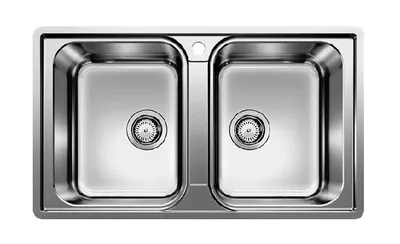 Produktbild von Blanco Lemis 8 - Spüle, 860x500 mm, Edelstahl gebürstet 523039