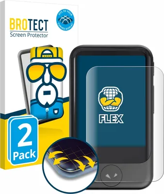 Produktbild von 2x BROTECT Fullscreen Schutzfolie für Pocketalk S Displayschutz Folie Fullcover Klar Transparent