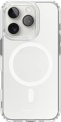 Obrázek produktu pro Vonmählen Transparent Case, Obal, Apple, iPhone 16 Pro, 16 cm (6.3"), Průhledná, Bílá