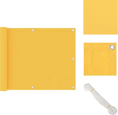 Produktbild von vidaXL Balkon-Sichtschutz Gelb 75x300 cm Oxford-Gewebe -  Sonnenschirme & Sonnenschutze