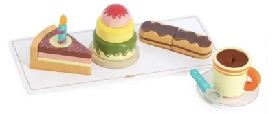 Immagine prodotto di Vilac - Set di gioco di ruolo: Il caffè gourmet - Giocattolo in legno