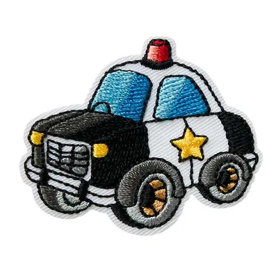 Produktbild von Mono Quick 08252 Polizeiauto, Bügelbild, Patch Polizei Fahrzeug