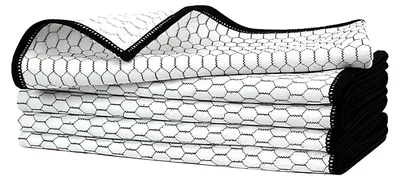 Produktbild von 5er-Pack Mikrofaser-Trockentücher, streifenfreies Nano-Fenstertuch, Geschirrtücher, Glaspoliertuch, Schuppenreinigungstücher für Auto, Fenster und Glas, 30 x 30 cm