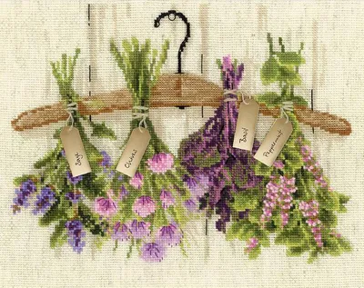 Produktbild von Garnstickerei-Set - Kräuter