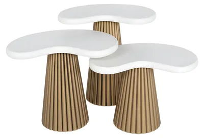 Immagine prodotto di Tavolino in legno bianco dal design moderno