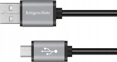 Zdjęcie produktu dla Kabel USB-A do Micro USB-B 1.2m Czarny