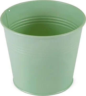 Image de Pot de fleurs en métal menthe 16 x 15 cm