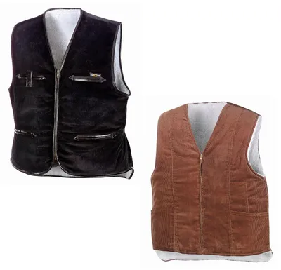 Immagine prodotto di teXXor gilet largo in velluto a coste VEGA nero 4200 XL
