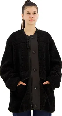 Produktbild von G-STAR RAW Damen Long Teddy Jacke , Schwarz, Gr. XL EU