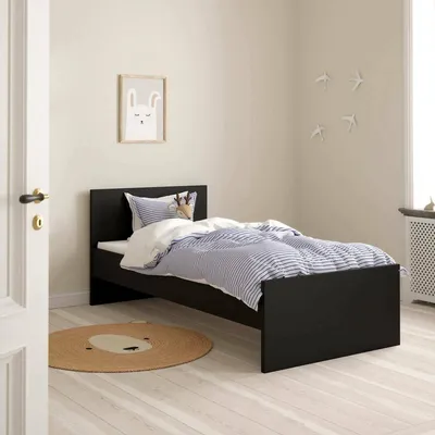 Immagine prodotto di Dmora Letto Singolo Assar 96x196.6 cm Nero, Dimensione Materasso 90x190 cm Singolo