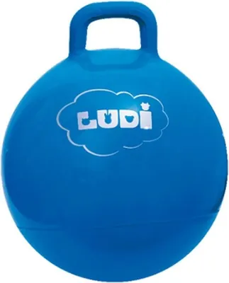 Produktbild von Ludi Hüpfball blau 45cm - Springball Spielzeug für Kinder