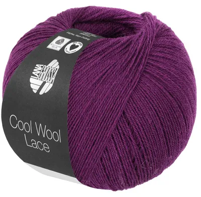 Produktbild von Lana Grossa - Cool Wool Lace 0067 rotviolett