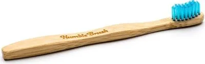 Image de Humble Brush Kids Brosse à dents en bambou ultra-soft - Bleu