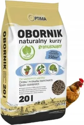 Zdjęcie produktu dla Obornik naturalny kurzy granulowany nawóz 20 L