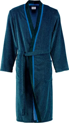 Produktbild von Cawö Herren-Kimono 4839 Farbe blau-schwarz Größe 58