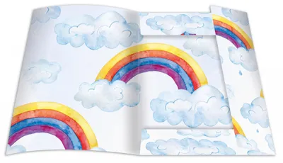 Produktbild von RNK Sammelmappe Over the Rainbow DIN A4 Gummizug 240x330mm