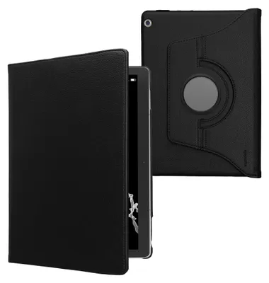 Produktbild von kwmobile Schutzhülle kompatibel mit Huawei MediaPad M3 Lite 10 - Hülle 360° Tablet Cover Case Schwarz