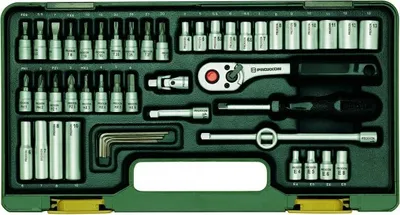 Produktbild von Proxxon  Steckschlüsselsatz mit Knüppelratsche, 1/4, 50-tlg., 23280
