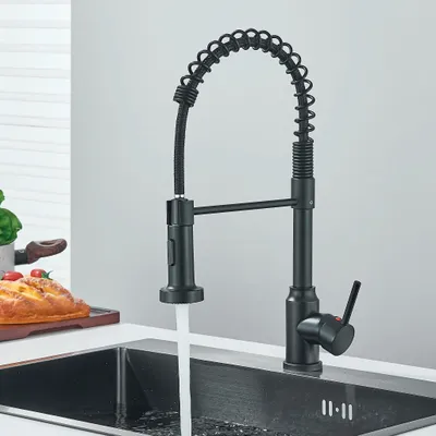 Produktbild von Küchenarmatur Wasserhahn Küche Ausziehbar Brause 360°Spültisch Mischbatterie