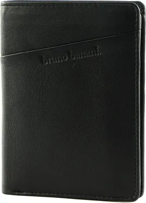 Produktbild von bruno banani Leder Geldbörse Wallet Black schwarz