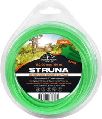 Zdjęcie produktu dla Żyłka kosiarki NG 2,4 mm x 50 m gwiazdka