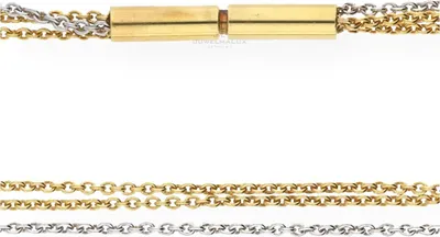 Produktbild von JuwelmaLux Kette für Anhänger 585 Gold- und Weißgold JL30-05-0237 3-reihig Anker