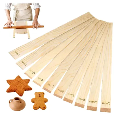 Produktbild von 10 Stück Holzplatten für die Töpferei, Töpferwerkzeug mit verschiedenen Stärken