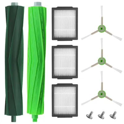 Produktbild von Replacement Parts for iRobot Roomba i7 i7+ E5 E6 i&E Series Vacuum Cleaner, 1 Set Multi-Surface Rubber Brushes + 3 HEPA Filters + 3 Edge Sweeper Brushes