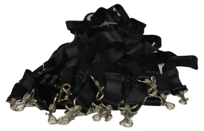 Produktbild von Schlüsselbänder Lanyard Keyholder Schlüsselband schwarz 2 x 55cm mit Haken 50x