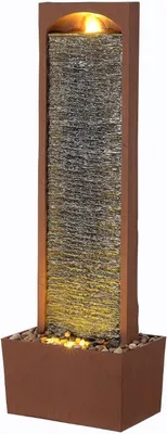 Immagine prodotto di Cascata Fontana - Decorazione da esterno - Arredo giardino - LED integrati - Altezza 98 cm - Roodsteen