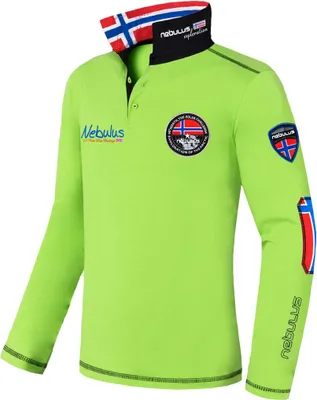 Produktbild von Nebulus Poloshirt langarm BENTY Herren, Polo kurzarm, Shirt, P4695 - Herren, limettengrün, XXL