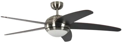 Produktbild von Deckenventilator Melton Nickel / Wenge 132 cm mit Beleuchtung und Fernbedienung