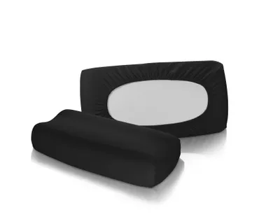 Produktbild von Fleuresse Vital-Comfort Jersey-Bezug für Nackenstützkissen schwarz
