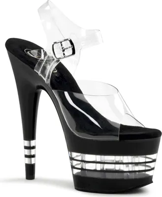 Produktbild von ADORE-708LN Damen Sandale von Pleaser, Transparent EU 39, US 9
